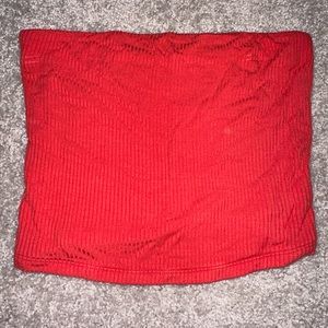 American Eagle Red Tube Top